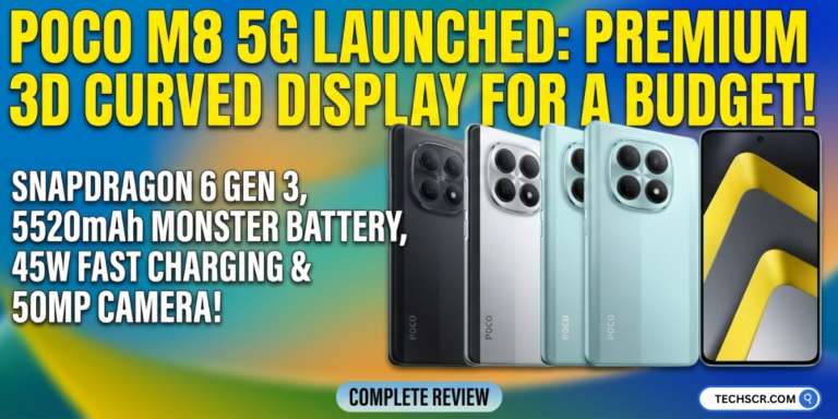 POCO M8 5G First Look: 8.25L AnTuTu, Curved AMOLED Display.