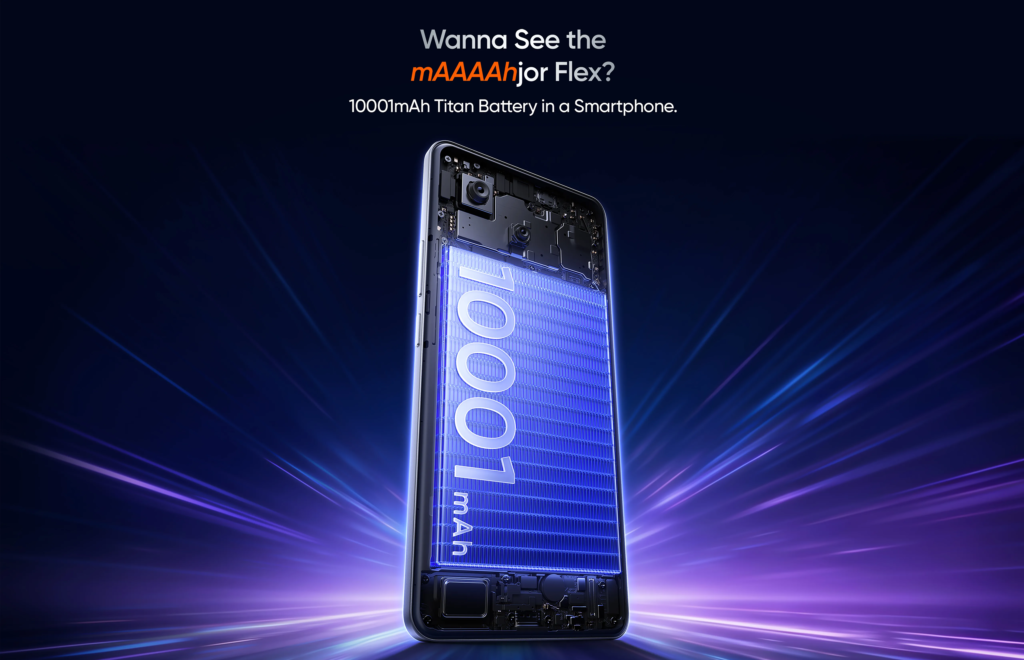 Realme P4 Power Battery With 10,001mAh Capacity