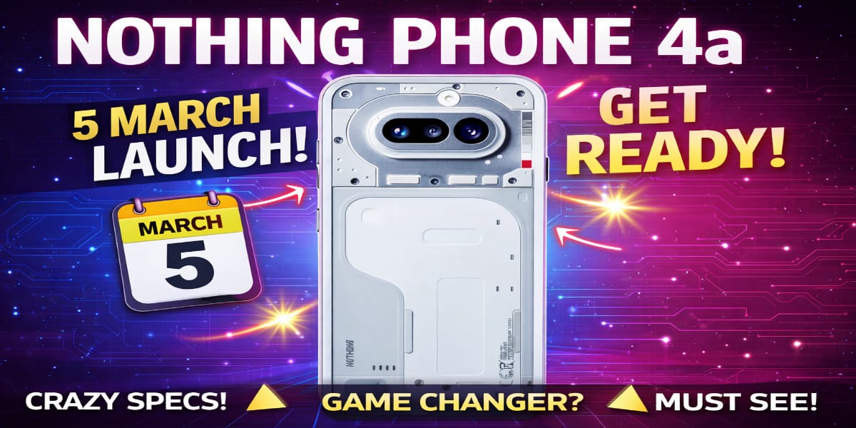 Nothing Phone 4a Teased: New Glyph Bar, Triple Camera Design & 5 March Launch