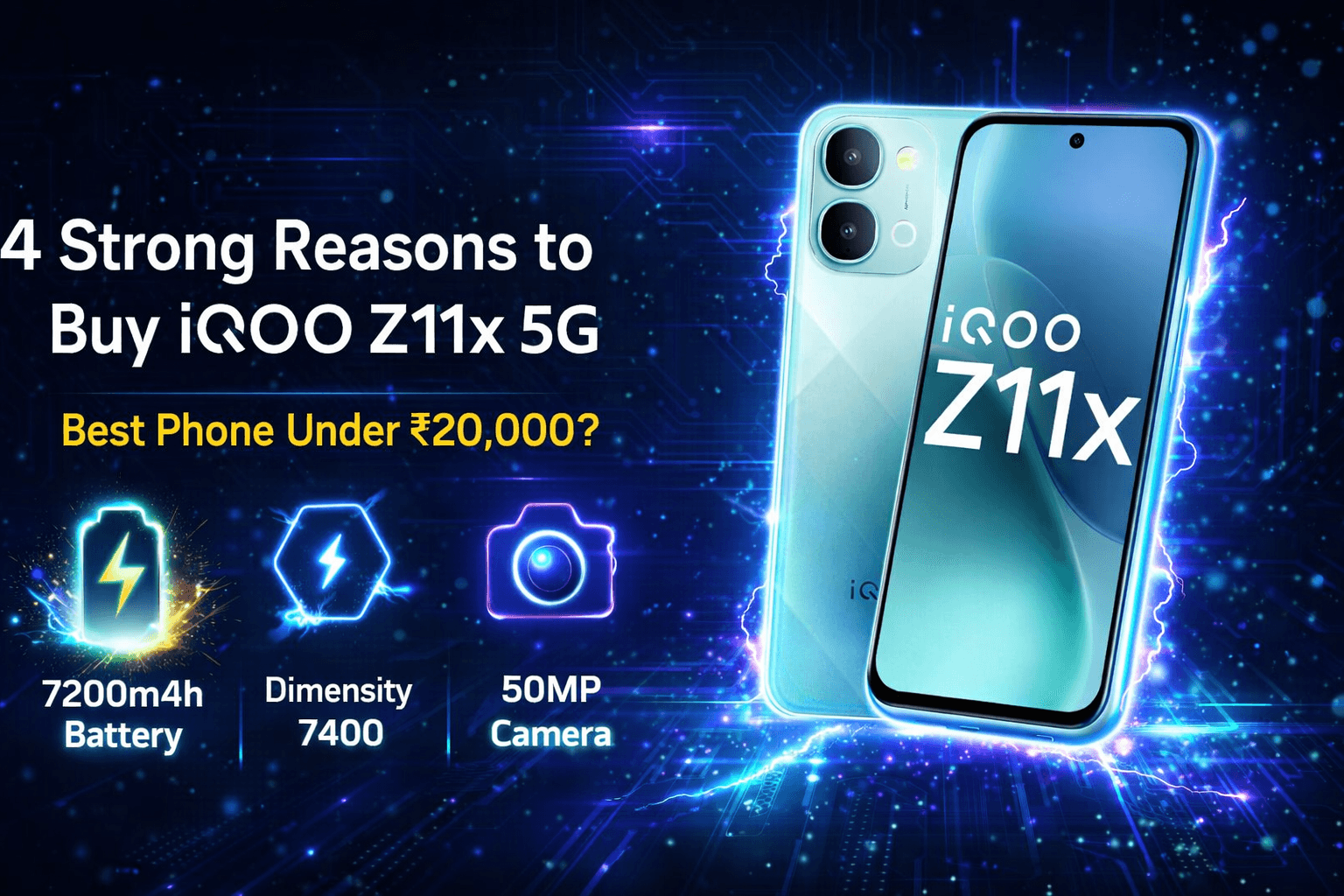 4 Strong Reasons to Buy iQOO Z11x 5G – The Best Phone Under ₹20,000?