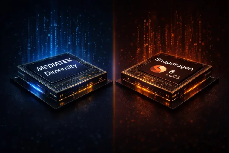 MediaTek Dimensity 9500S vs Qualcomm Snapdragon 8 Gen 5 chipset comparison 2026 — which is better for gaming, camera and daily use in India
