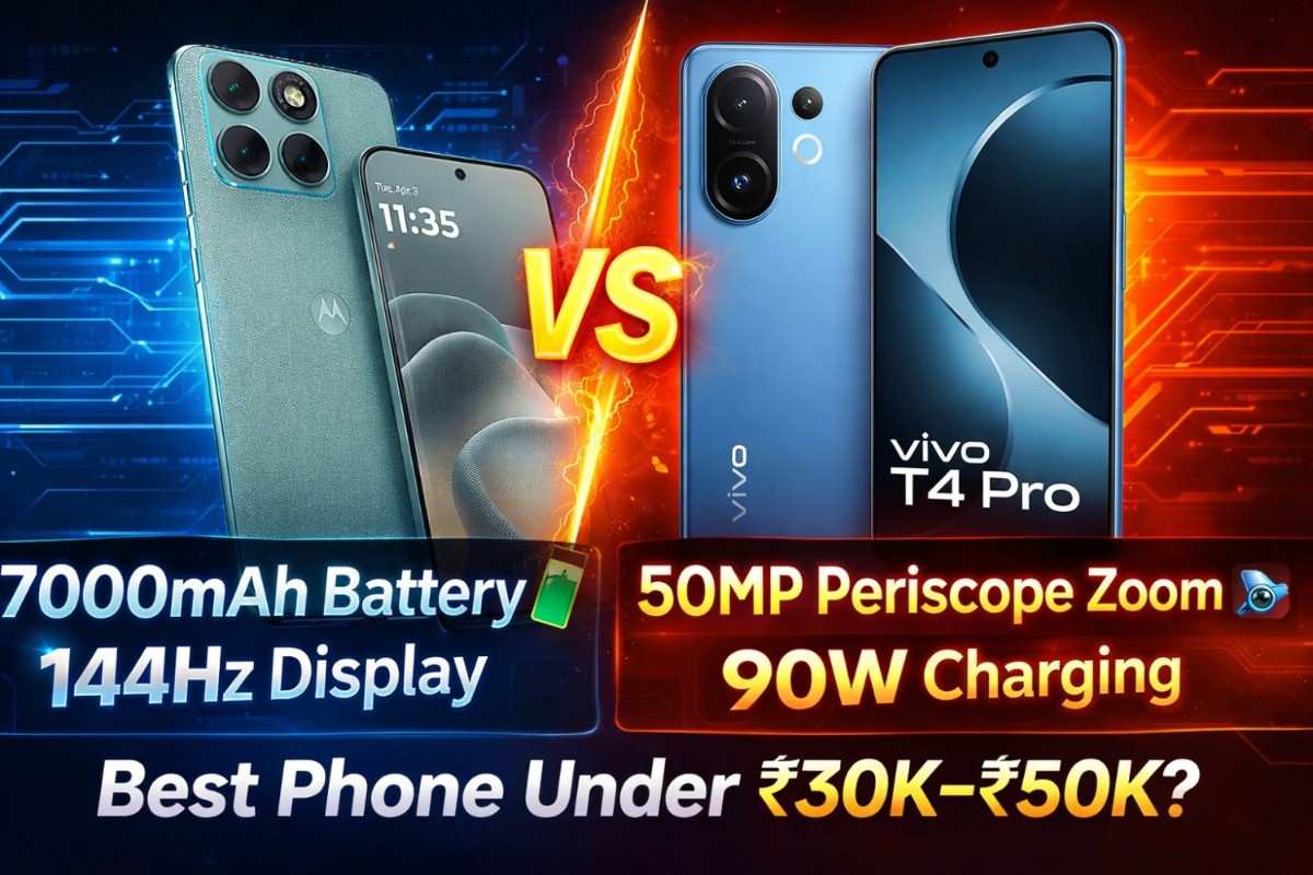 Motorola Edge 70 Fusion vs Vivo T4 Pro Comparison – Specs, Camera & Price in India